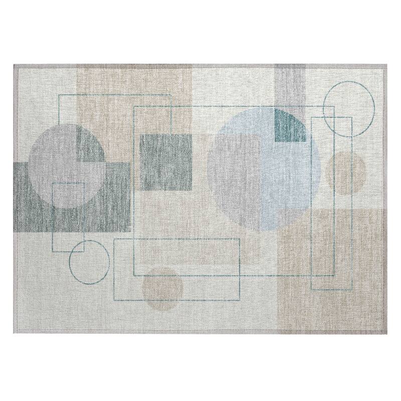 Machine Washable Indoor/ Outdoor Modern Filly Chantille Rug
