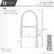 preview thumbnail 14 of 32, STYLISH Stainless Steel Single Handle Pull Out Dual Mode Kitchen Sink Faucet