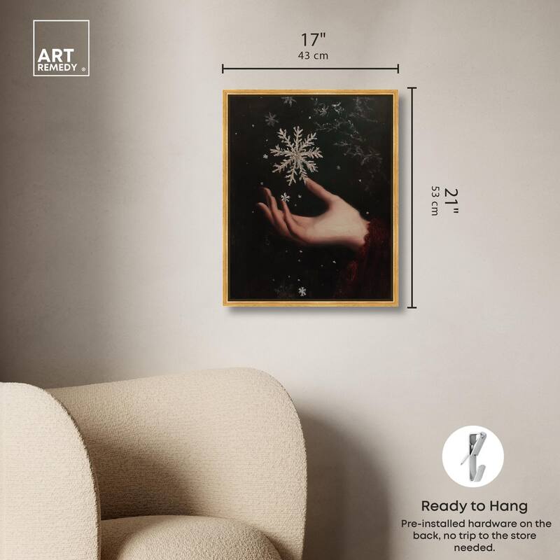 Holding Winter Canvas by Art Remedy