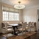 preview thumbnail 4 of 16, 29" Brass Faux Silk Modern Cloud Dimmable Caged Fandelier Ceiling Fan with LED Light and Remote - 29.3" W x 29.3" D x 17.3" H