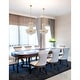 preview thumbnail 7 of 7, Empire 8 Light Down Chandelier With Gold Finish