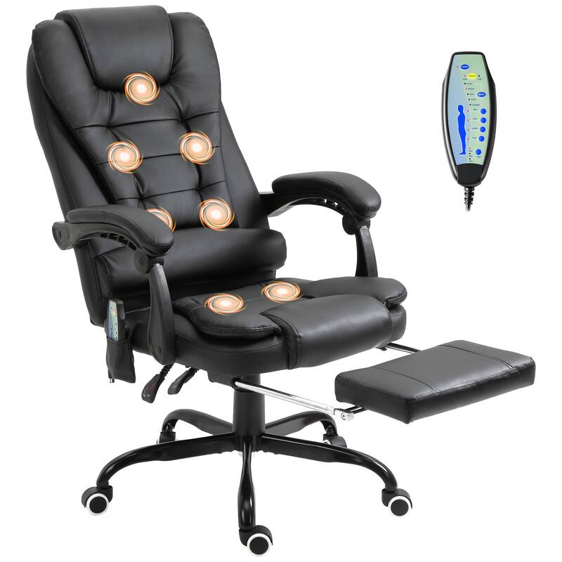 Vinsetto 7-Point Massage Office Chair High Back Executive Recliner - N/A