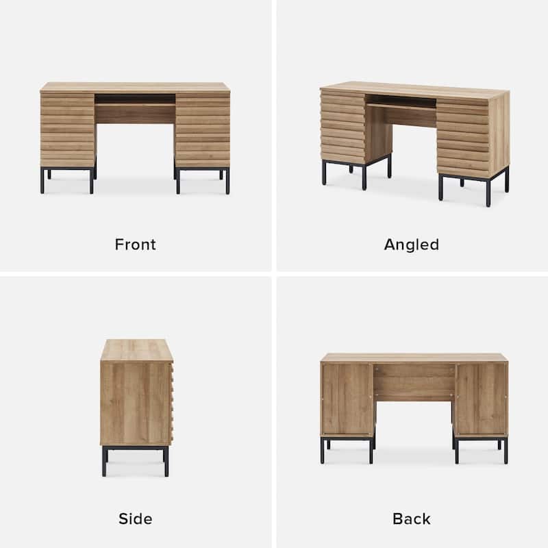 Mopio Norwin Modern Industrial Executive Desk N/A Bed Bath &
