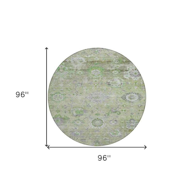 HomeRoots Floral Traditional Rectangle Outdoor Rug