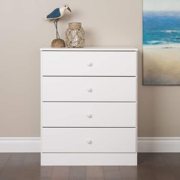 slide 2 of 12, Bella 4-Drawer Dresser, White White - 4-drawer