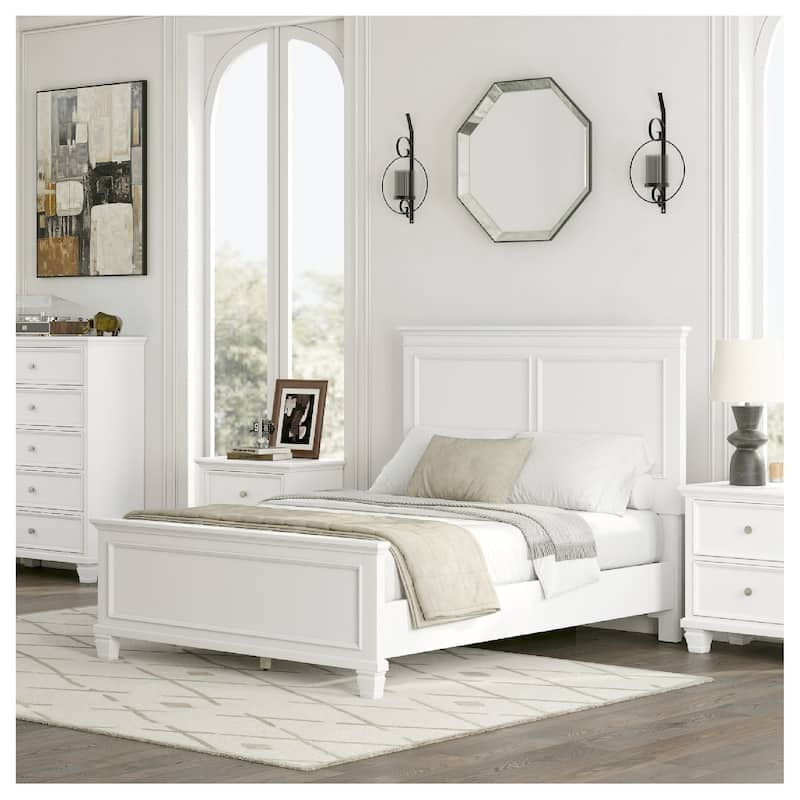 Signature Design by Ashley Fortman Panel Bed - White - Full