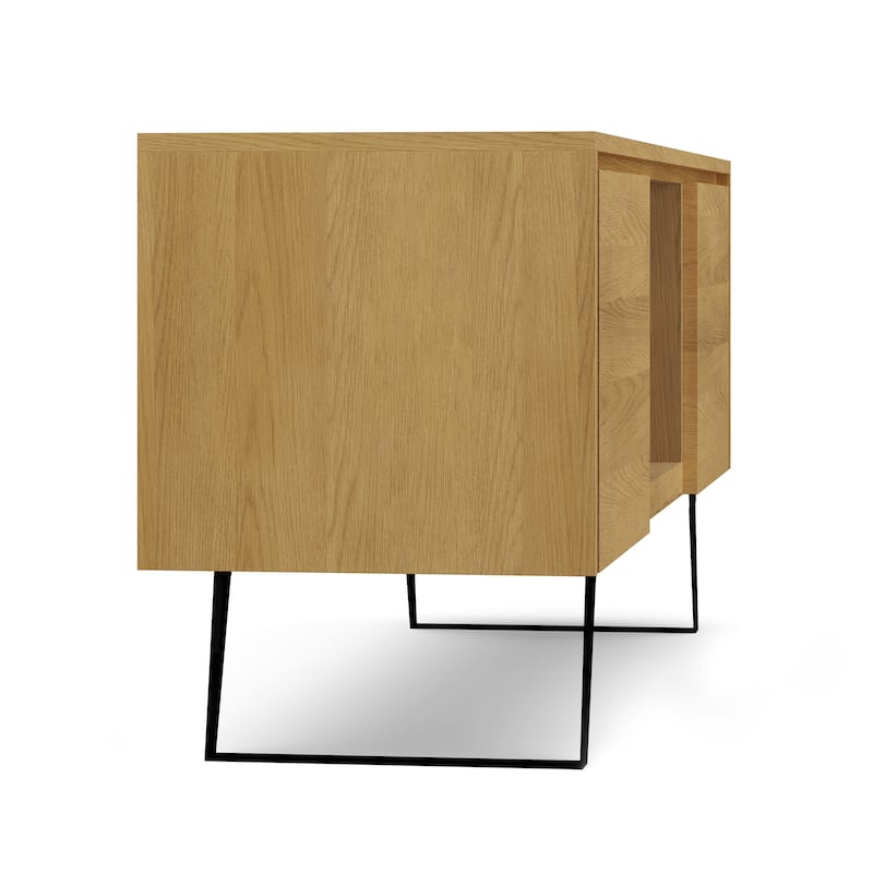 WYNDENHALL Mitchell WOOD Modern Industrial TV Media Stand For TVs