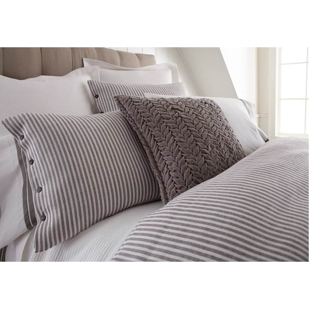 Brayden Grey Stripes, Duvet Cover, Twin