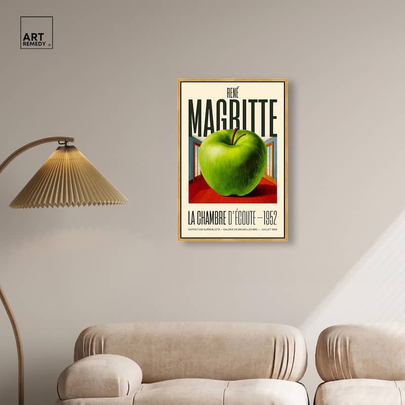 Magritte's Apple Room Canvas by Art Remedy