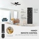 preview thumbnail 103 of 113, 5 - Blade Low Profile Flush Mount Modern Ceiling Fan with LED Light and Remote