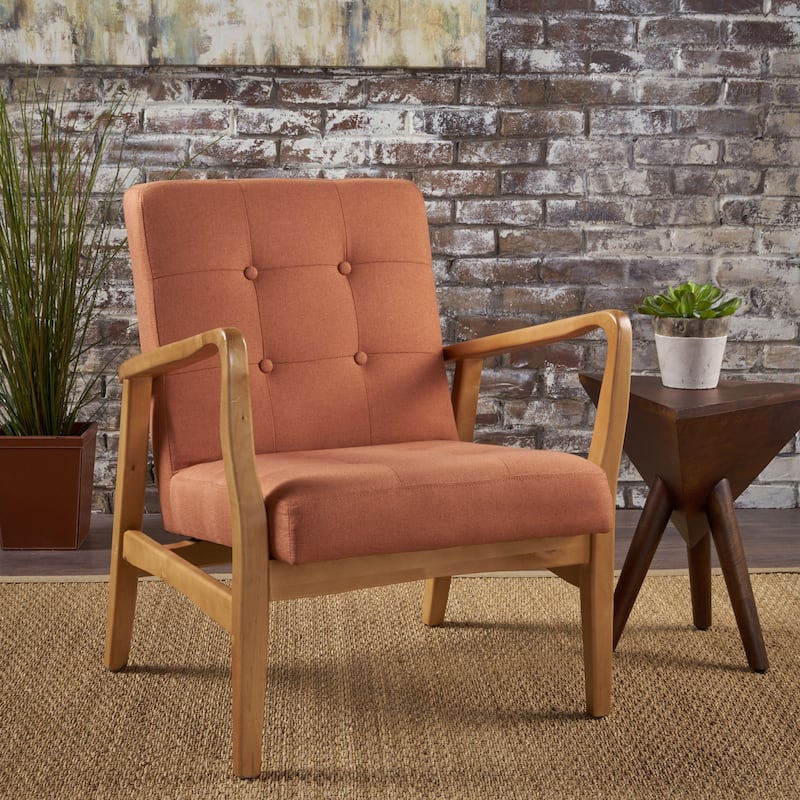 Fabric Mid-Century Club Chair