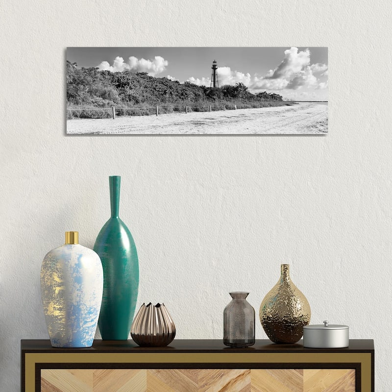 iCanvas "Sanibel Island Light, Lighthouse Beach Park, Sanibel Island, Florida, USA" by Panoramic Images Canvas Print - 12x36x1.5