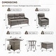 preview thumbnail 177 of 189, Pocassy Outdoor Wicker Sofa with Swivel Chair Fire Pit Table Furniture Set.