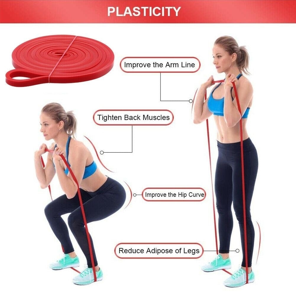 Colors 5-120 Lb Yellow Red Black Purple Green Resistance Rubber