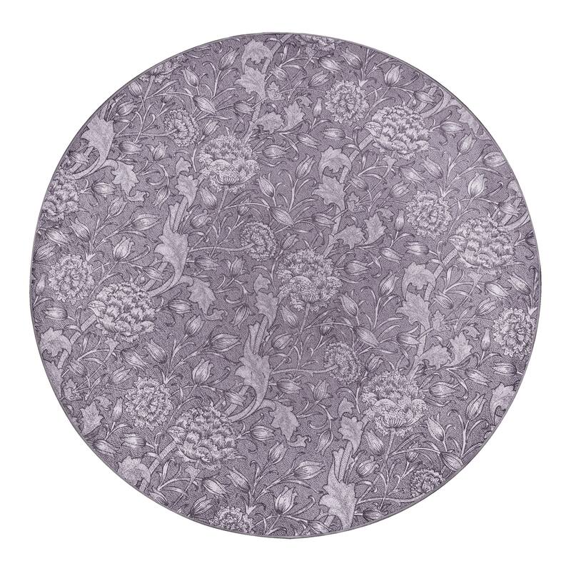 My Magic Carpet Kalini Floral Woodland Brown Machine Washable Rug
