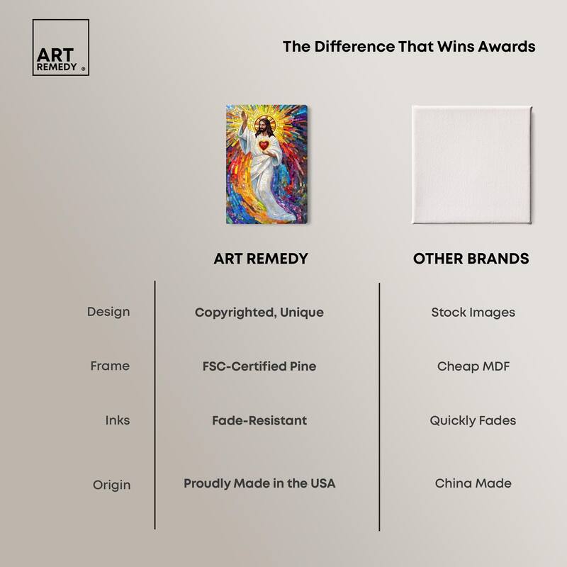 Blocks of Benediction II Canvas by Art Remedy, Gallery Wrapped