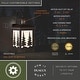 preview thumbnail 4 of 15, Yosemite Bronze Motion Sensor Dusk to Dawn Rustic Outdoor Wall Light White Glass - 7-in W x 14.75-in H x 9.25-in D