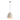 Luella 1-Light Bohemian Coastal Adjustable Plaster-Look Organic Scalloped Dome Metal LED Pendant