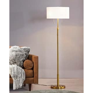 The Grande 55"~66" Adjustable Floor Lamp_Antique Brass
