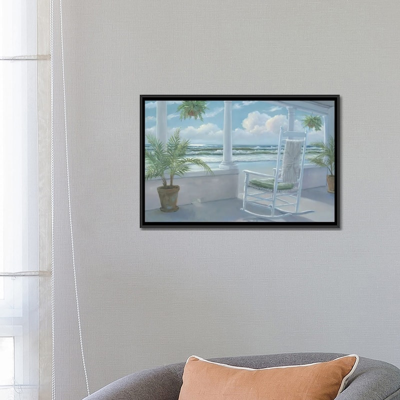 iCanvas "Coastal Porch I" by Georgia Janisse Framed Canvas Print