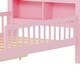 preview thumbnail 69 of 74, Safe Kids Bed Platform Bed Twin Size Wood Bed Frame with Storage Headboard and 2 Drawers Under, 3-Side Guardrails for Boys Girls