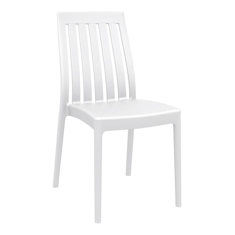 3-Piece White Recyclable Outdoor Patio Dining Set 35"