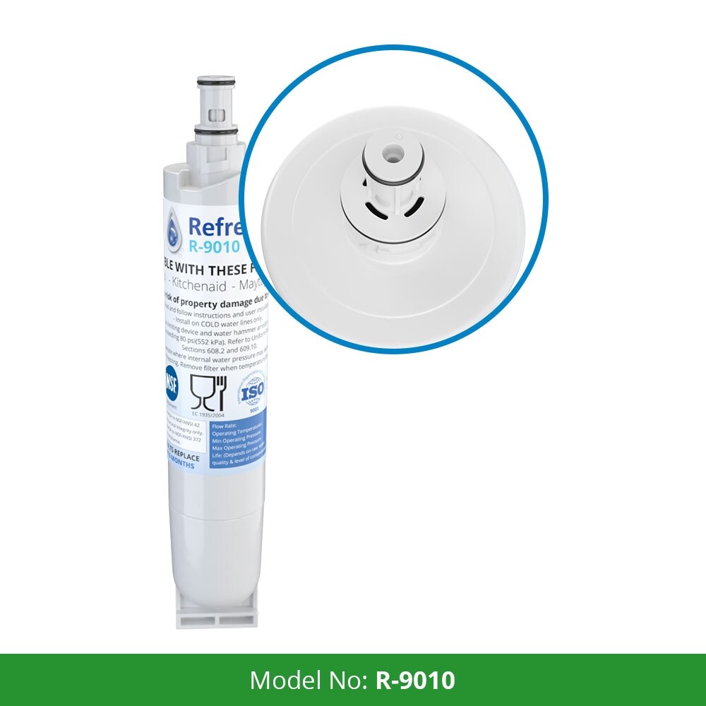 Refresh Replacement Water Filter 2 Pack Fits Whirlpool 4396509 Refrigerators