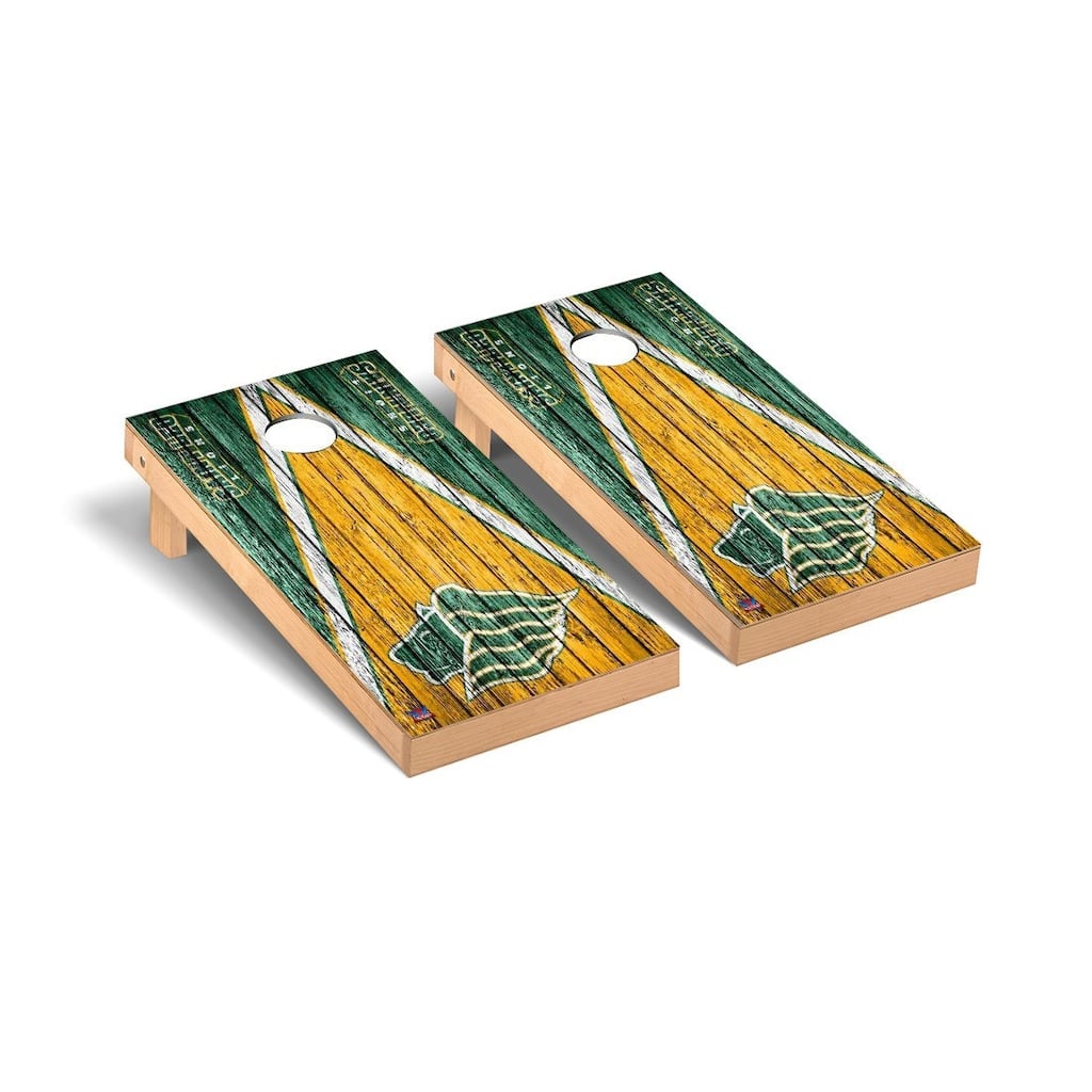 Saint Leo Lions Weathered Cornhole Board Set