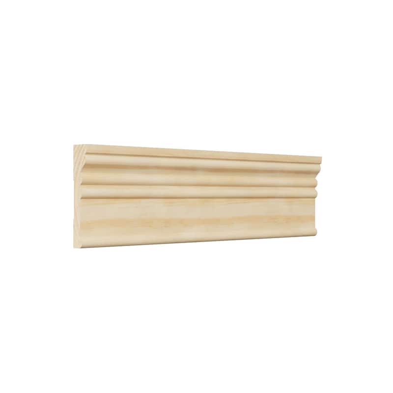 MRB3:11/16-in D x 3-1/4-in W x 96-in L Americraft Solid Hardwood Stain Grade Howe Casing Moulding