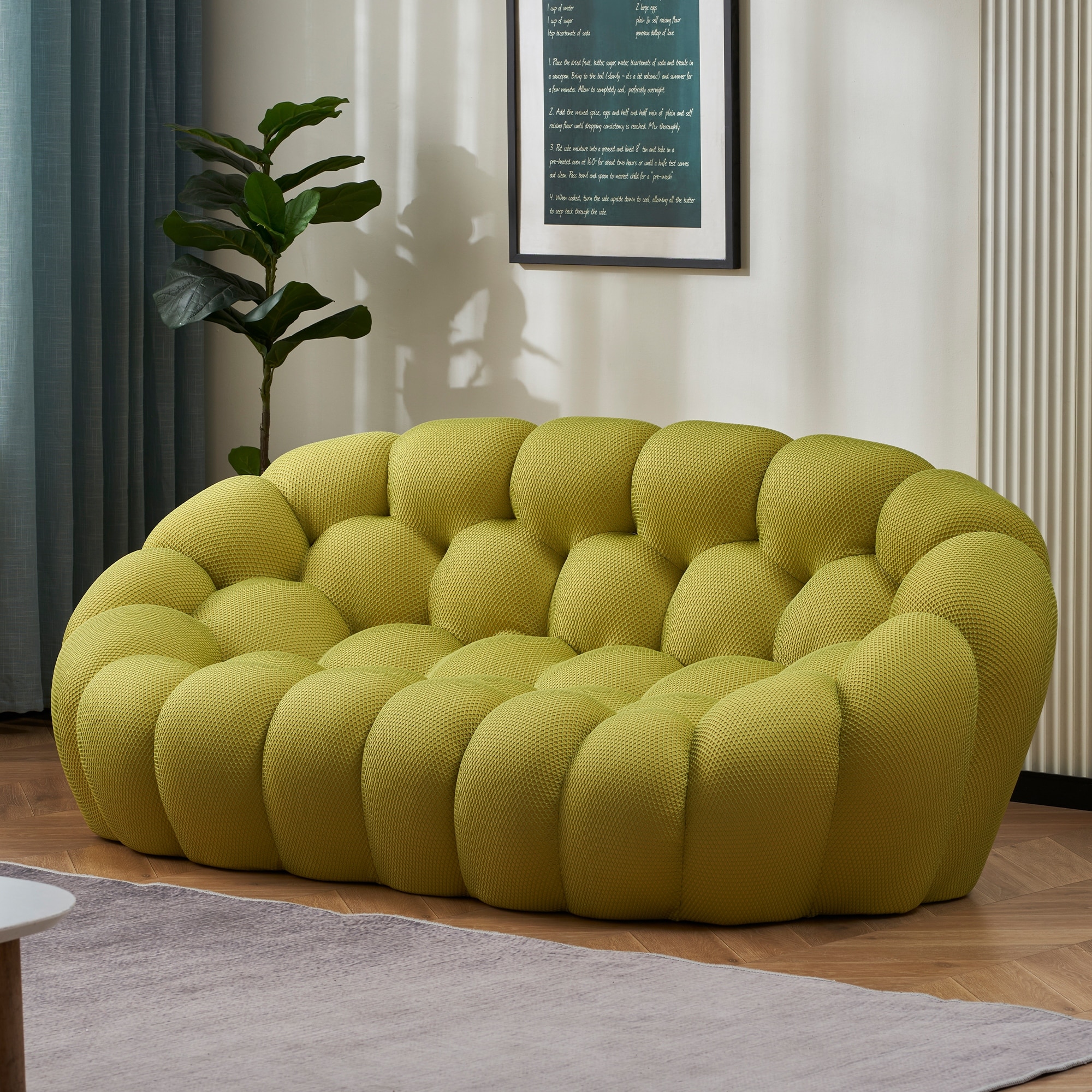 2-Seat-Loveseat-Bubble-Curved-