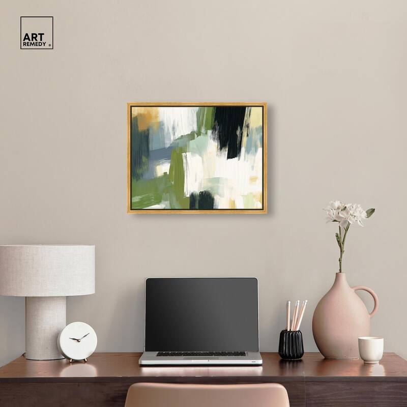 Moss Layers I Canvas by Art Remedy