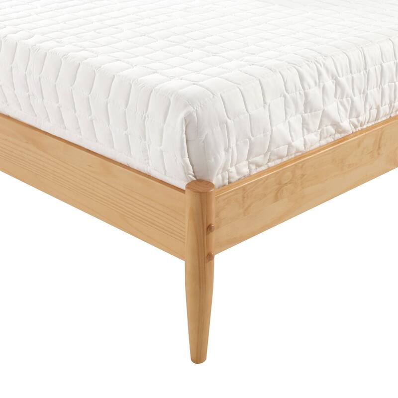 Mid-Century Modern Platform Bed - Queen Size