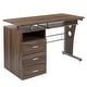 preview thumbnail 13 of 43, Pedestal 3-drawer Computer Desk with Keyboard Tray