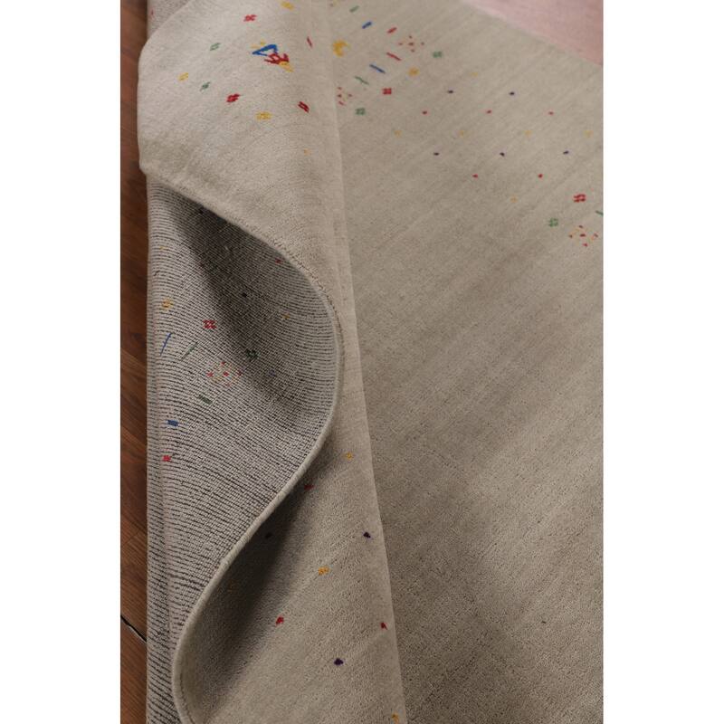 Tribal Gabbeh Oriental Area Rug Handmade Wool Carpet - 5'6"x 7'10"