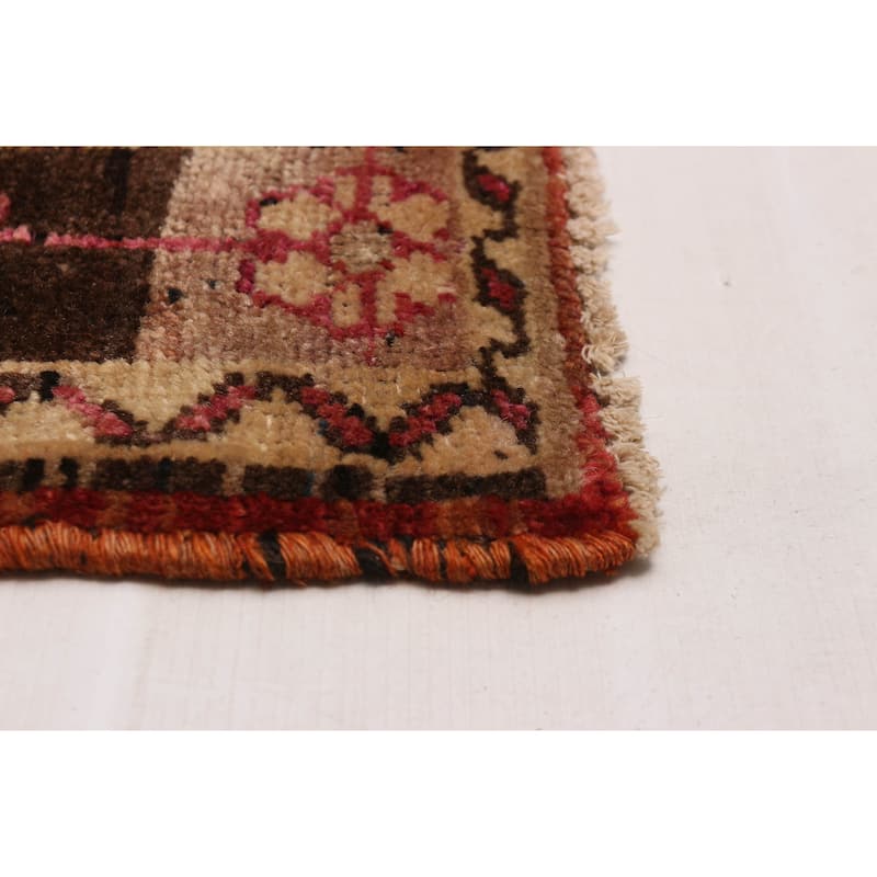 ECARPETGALLERY Hand-knotted Melis Vintage Red Wool Rug - 4'3 x 12'4