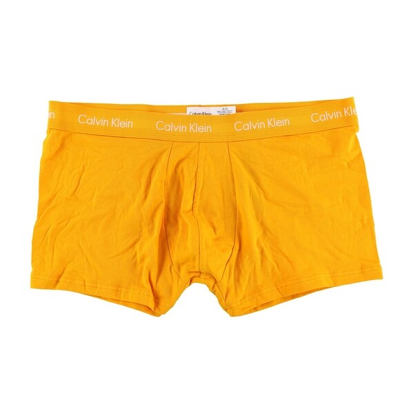 Shop Calvin Klein Mens Basic Underwear Boxers, orange, X ...