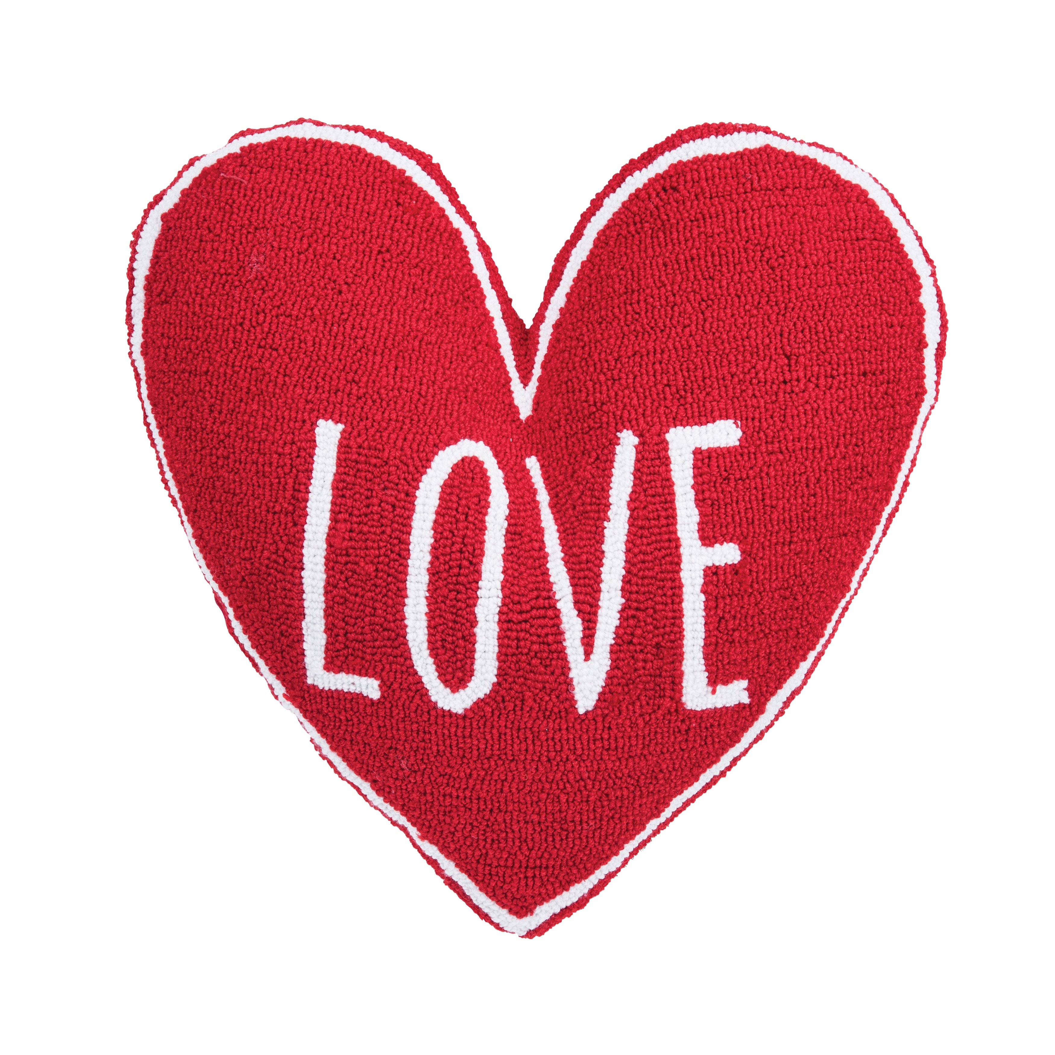 18" x 18" Love Heart Shaped Valentine's Day Pillow