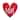 18" x 18" Love Heart Shaped Valentine's Day Pillow