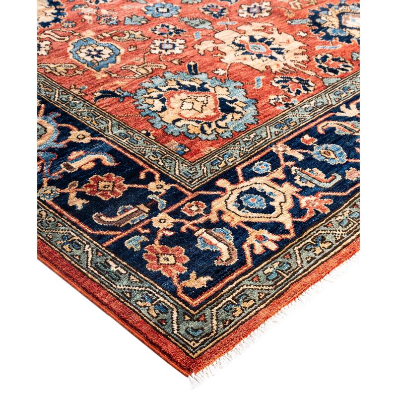 Serapi One-of-a-Kind Hand-Knotted Area Rug - Orange - 8' 0" x 9' 10"