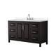 Option Dark Espresso, Chrome Trim, White Quartz Top