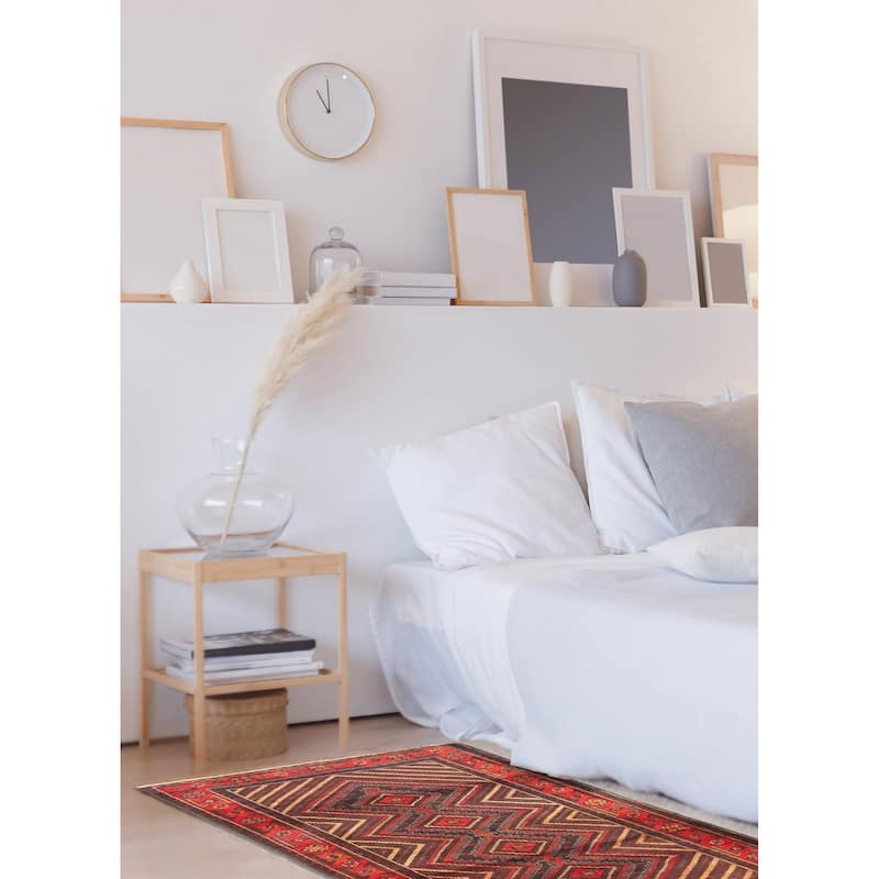 ECARPETGALLERY Hand-knotted Teimani Dark Navy Wool Rug - 2'9 x 4'7