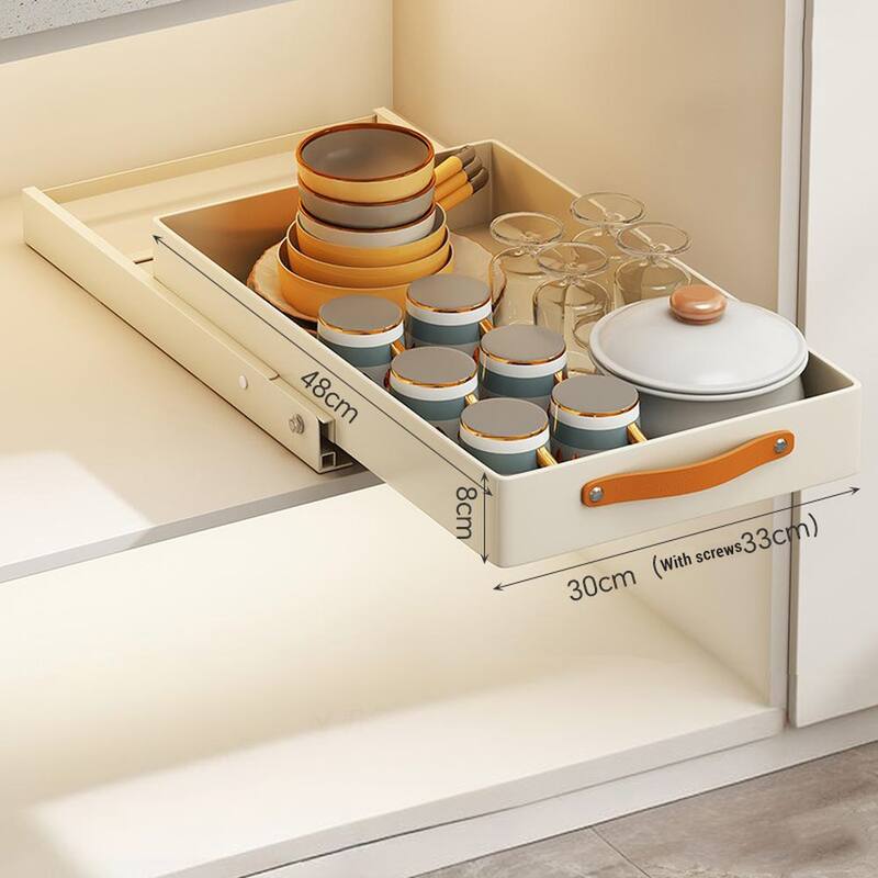 Slide Out Under Sink Cabinet Organizer, Adhesive Slide Out Pantry Shelves, Drainage Tray Rack Pull Out Organizer