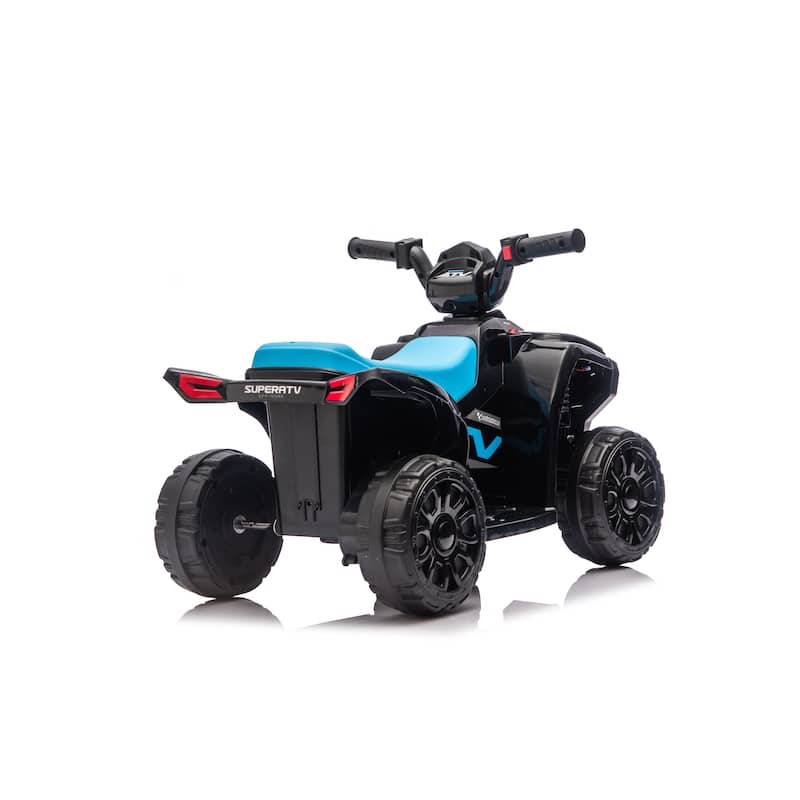 6V Kids Electric Ride-On ATV Quad for Ages 3-5, Anti-Slip Wheels & RWD - Blue