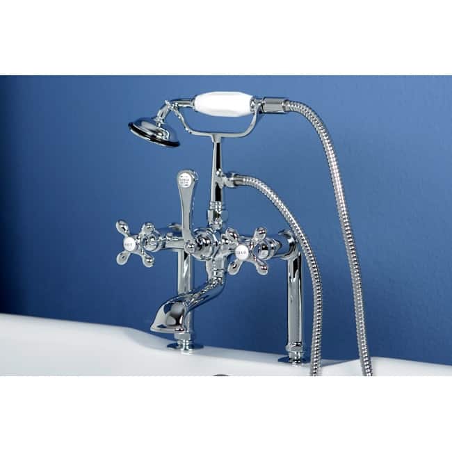 Kingston Brass Vintage Deck Mounted Clawfoot Tub Filler with Personal