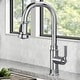 preview thumbnail 89 of 154, Kraus 2-Function 1-Handle 1-Hole Pulldown Sprayer Brass Kitchen Faucet KPF-4101 - 16 7/8" H (Allyn Pulldown) - CH - Chrome