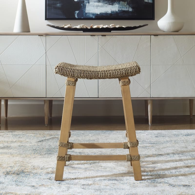 Wooden Counter Stool - 26.5" - Brown
