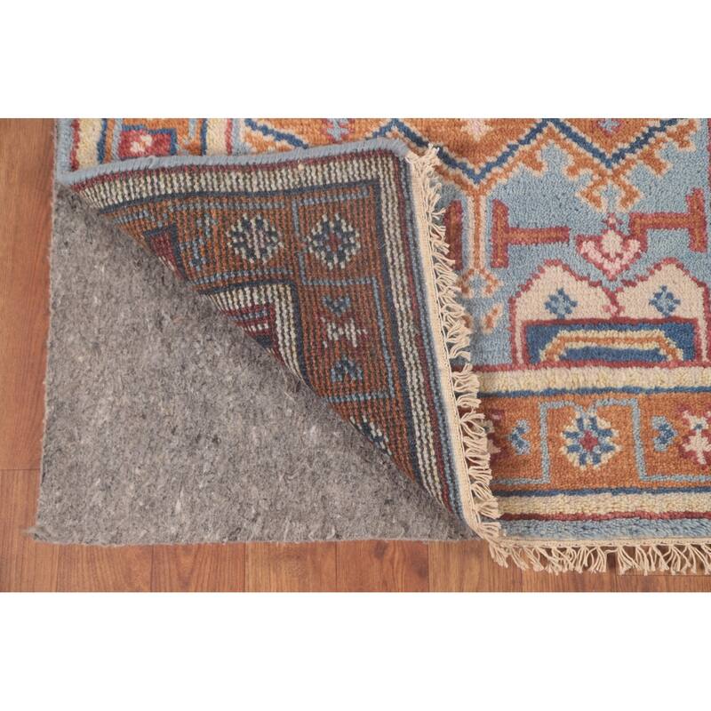 Geometric Khotan Runner Rug Handmade Oriental Wool Carpet - 2'6"x 7'10"