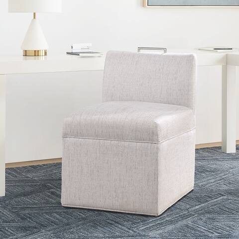Dayla Modern Fabric Upholstered Caster Chair by Greyson Living