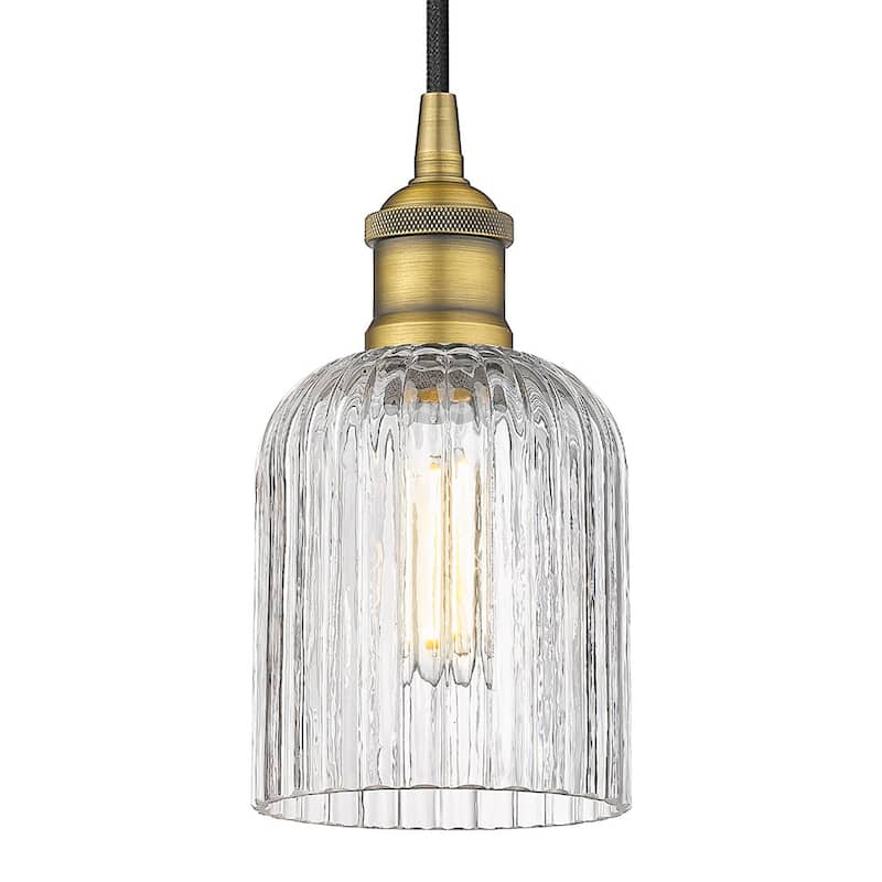 Innovations Lighting 616-1P 9 5 Bridal Veil Pendant Bridal Veil 5" - Brushed Brass