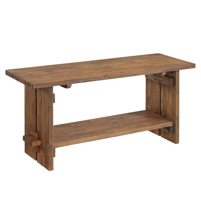 Bethel Acacia Wood 40"W Bench
